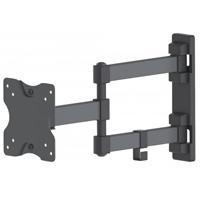 SOPORTE PARA PARED ARTICULADO MANHATTAN PARA TV DE PANEL PLANO. DOBLE BRAZO.PARA 13 A 27 DE HASTA 20 KG ( 44 LBS).COLOR NEGRO 461382