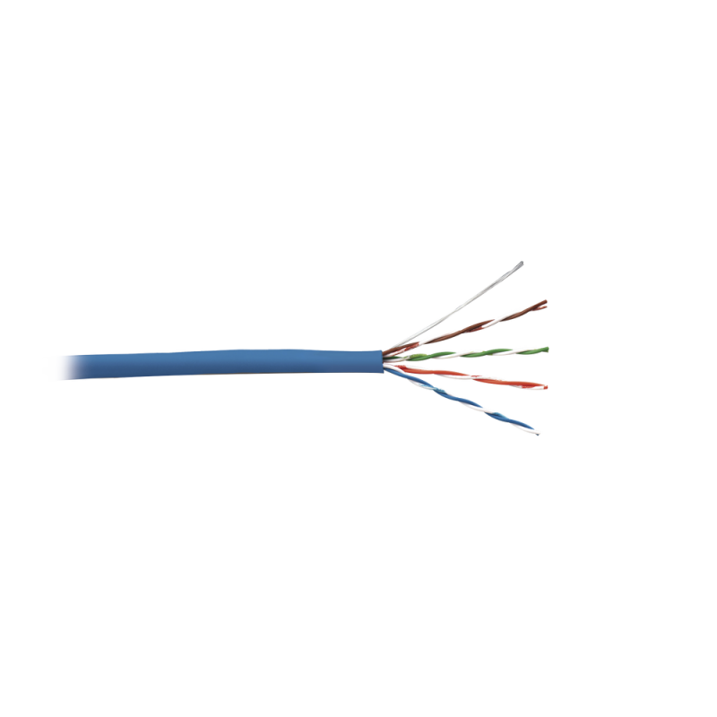 Bobina de Cable Siemon 9C5R4-E2, UTP de 4 pares, Cat5e, PVC (CMR), Color Azul, 24 AWG, 305m