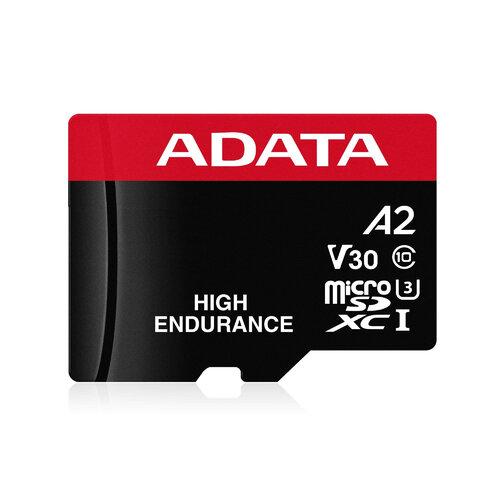 AUSDX64GUI3V30SHA2-RA1 Memoria ADATA 64GB MicroSD con adaptador SD para videovigilancia clase10 A2 U3 V30S 100MB/s