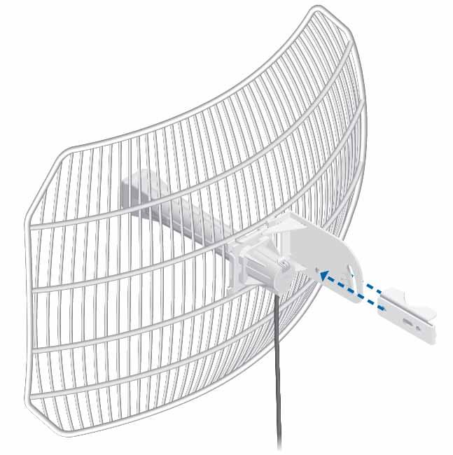 AirGrid M2 AirMax con antena de rejilla de 20 dBi, 802.11b/g/n (2.4 GHz).