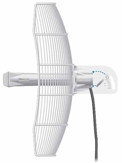 AirGrid M2 AirMax con antena de rejilla de 20 dBi, 802.11b/g/n (2.4 GHz).