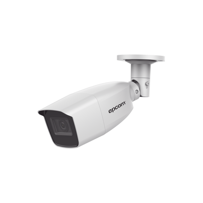 Camara Epcom B40-TURBO-VW, bala TURBOHD 4 Megapixel / Lente Varifocal 2.8 mm a 12 mm / 40 mts IR EXIR / Exterior IP66 / 4 Tecnologías.