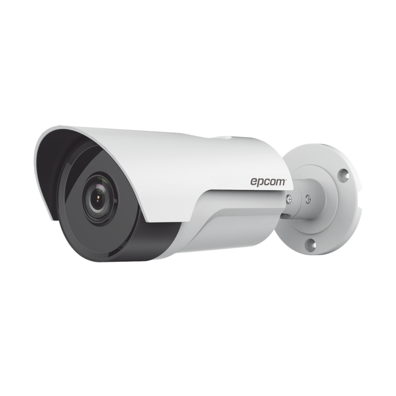 Cámara bala TurboHD 1080P con lente fijo de 3.6mm e IR inteligente con Doble EXIR polarizado para 40m, Color blanco B8-TURBO-EXIR2W
