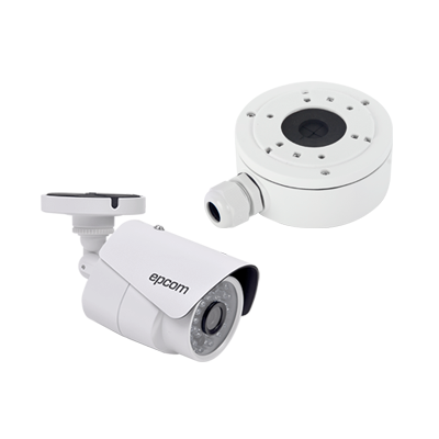 Kit de Cámara Epcom B8TURBOXWZJ bala TurboHD 1080p + caja de conexiones