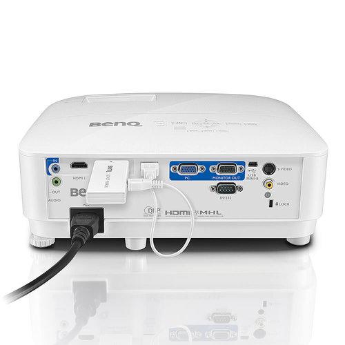 Proyector BENQ MX604, 3600 lúmenes ANSI, DLP, XGA (1024x768), Color blanco, 9H.JGV77.13L