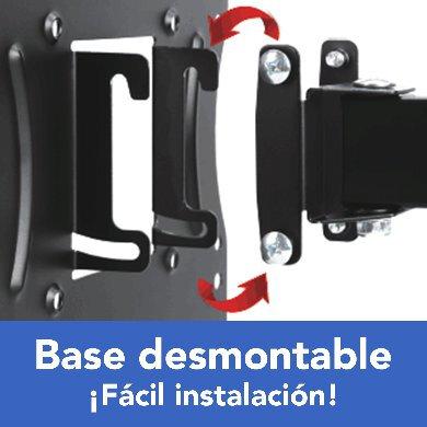 Soporte de Pared BRobotix 651589 - 26" a 55" - Soporta 35 kg - Para Pantalla - Articulado
