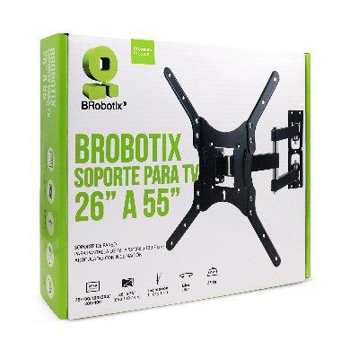 Soporte de Pared BRobotix 651589 - 26" a 55" - Soporta 35 kg - Para Pantalla - Articulado