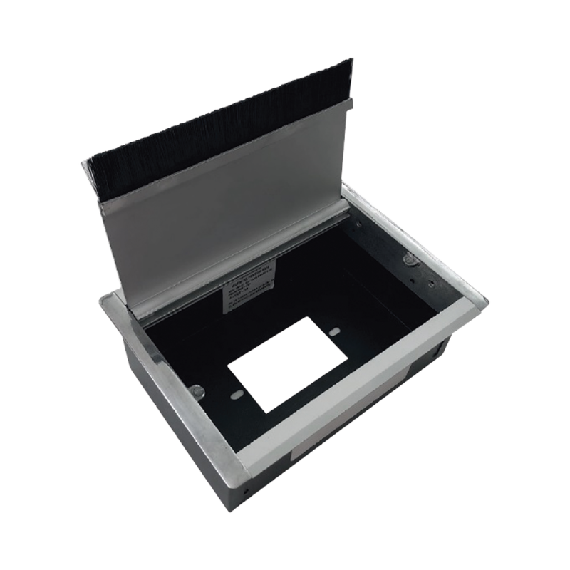 Caja universal vacía de 1 módulo para instalación en escritorio (voz, datos, vídeo, contactos eléctricos), (No incluye accesorios) CE-UNI-1M