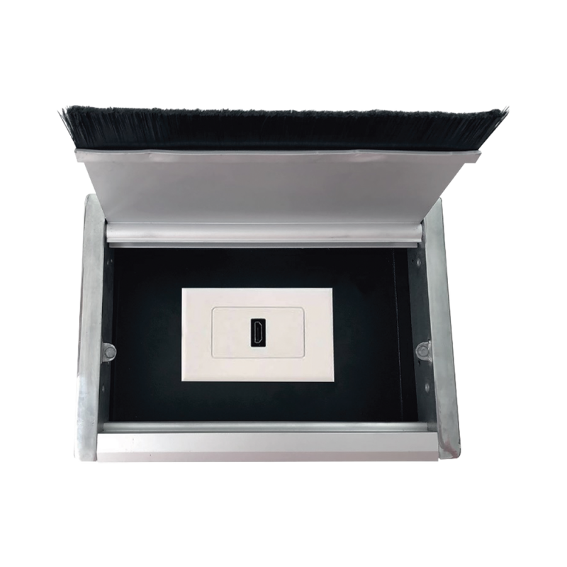 Caja universal vacía de 1 módulo para instalación en escritorio (voz, datos, vídeo, contactos eléctricos), (No incluye accesorios) CE-UNI-1M
