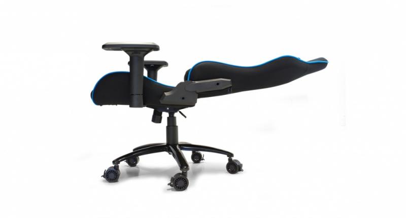 Silla Gaming GAME FACTOR CGC600-BL - Gamer, Negro/Azul