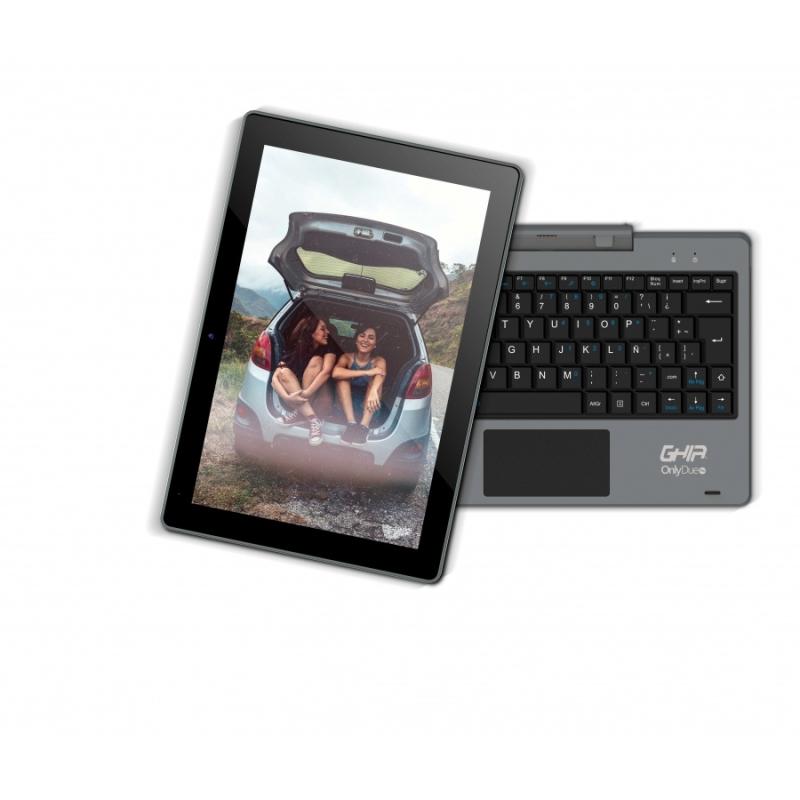 GHIA ONLY DUE PRO / 2 EN 1 / DESMONTABLE / 10.1 IPS TOUCH / CELERON N4000 / 4 GB / 64 GB / DUAL CAM 2.0 MP / WIFI / BT / W10 PRO 2DH10CP1