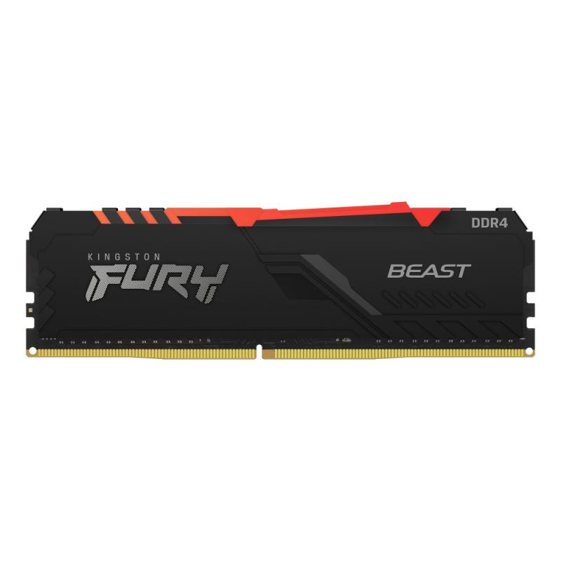 Memoria RAM Kingston FURY Beast RGB DDR4, 2666MHz, 8GB, Non-ECC, CL16, XMP