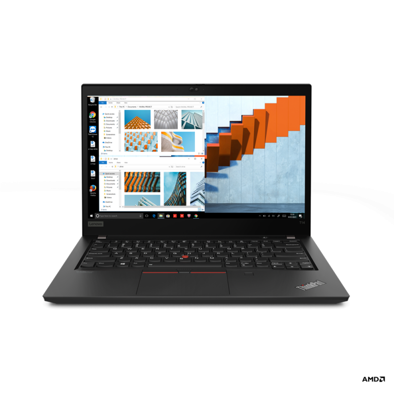 Laptop Lenovo Thinkpad T14 G2 14" AMD R7 Pro 5850U Disco duro 512 GB SSD Ram 16 GB Windows 10 Pro Color Negro 20XLS0FP00