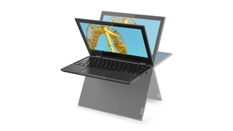 Laptop Lenovo 300e 2 en 1 11.6" Táctil Intel Celeron N4120 Disco duro 64 GB Ram 4 GB Windows 10 Pro Color Negro 81M900BELM