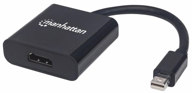 ADAPTADOR MANHATTAN  DISPLAYPORT MINI M A HDMI H, ACTIVO BL 152501