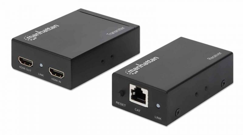 Manhattan Kit Extensor HDMI 207584, 1920 x 1200 Pixeles, 1x RJ-45, 2 Piezas