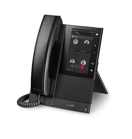 Poly Teléfono IP CCX 500 con Pantalla 5", Alámbrico, Altavoz, Negro