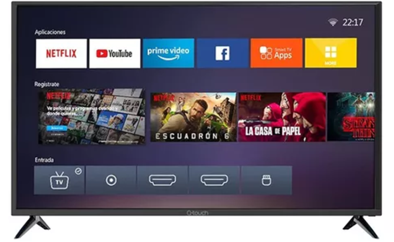 QN5023 Smart TV Qtouch 50 4k WIFI /HDMI/ USB/MINI AV Netflix