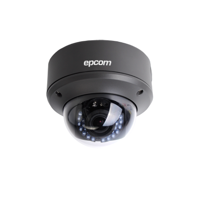 Cámara Epcmo D8TURBOVE tipo domo antivandalismo TurboHD 1080p con lente varifocal de 2.8 ~ 12mm e IR inteligente para 40mts