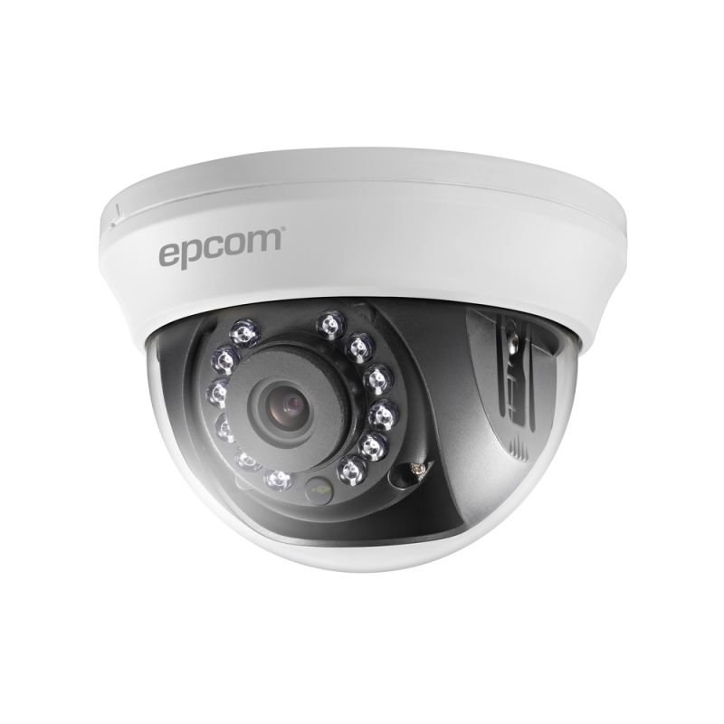 Domo interior 1080p TurboHD con lente 2.8 mm, IR 20m,OSD, color blanco D8TURBOW