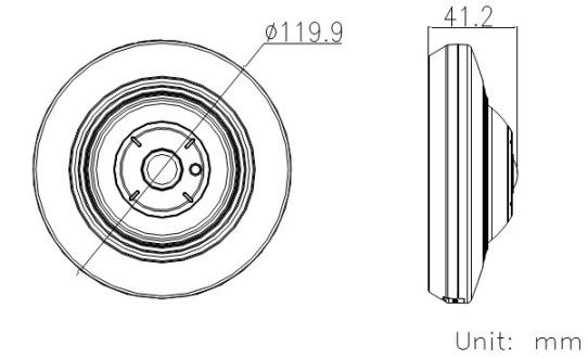 Mini Domo Fisheye 4MP Interior, Ranura para MicroSD, ONVIF XW-4MD