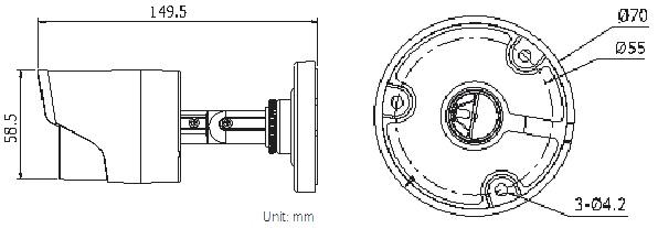 Paquete de 8pzs de Epcom HRB900 (cámara bullet 900TVL para interior/ exterior)