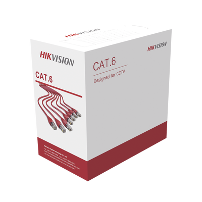 Bobina de Cables UTP 305 mts / Cat6 / CCA / 24 AWG / PVC / Uso en Interior DS-1LN6U-W/CCA