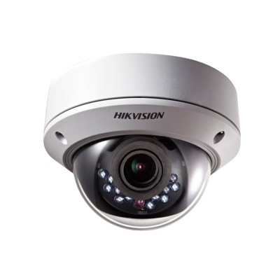 Mini Domo HD-SDI 1080p /  Dia / Noche real ICR /  Antivandálico / Lente Varifocal 2.8 a 12 mm / 40m IR DS-2CC51D5SA-VPIR3