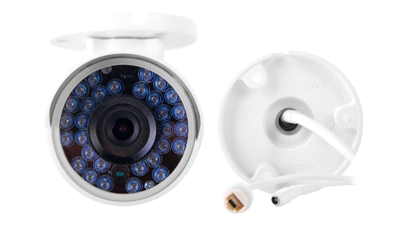Cámara IP tipo mini bala 2 megapixeles con IR (30m) día/noche real, DWDR, 3D-DNR, ONVIF, MicroSD XB-2MD