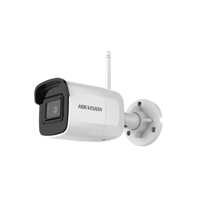Cámara Mini Bala IP Hikvision DS-2CD2041G1-IDW1, 4 Megapixel, 30 mts IR, IP66, WIFI, dWDR, Lente 2.8 mm, Soporta Micro SD, H.265+, Micrófono Interconstruido
