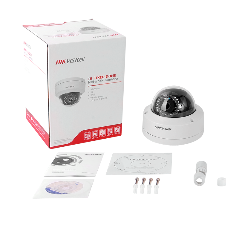 Mini Domo IP 2MP para Exterior, WIFI, IR 30m, día/noche real, dWDR, 3D-DNR, ONVIF, MicroSD, Hik-Connect P2P DS-2CD2120F-IW