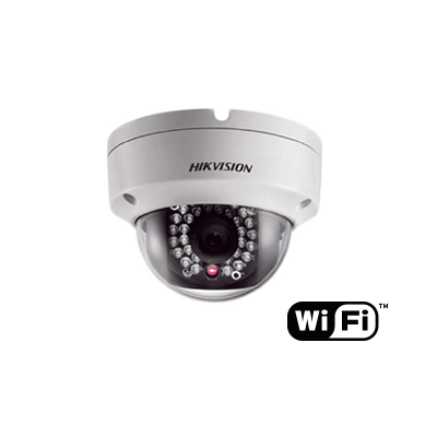 Cámara IP tipo mini domo 1.3 megapixeles WiFi con IR(30m) día/noche real, DWDR, 3D-DNR, ONVIF, para exterior DS-2CD2110F-IW