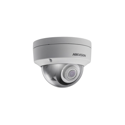 Cámara Domo IP 4K / H.265+ / IR EXIR 30m / 2.8mm / WDR / IP67/ IK10 Antivandalico / P2P Hik-Connect / Almacenamiento Micro SD 128GB DS2CD2185FWDIS