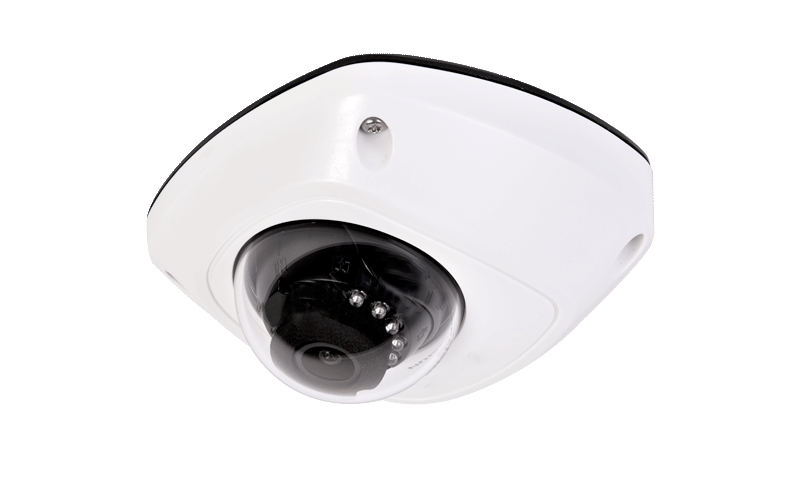 Mini domo IP, IR (10m), 4 MP, CMOS 1/3'' progresivo, lente fijo de 2.8 mm, antivándalico, IP66, WDR, 3D DNR, H264+ XE-4MDW