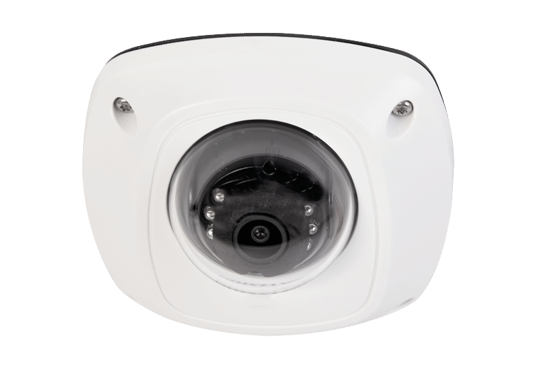 Mini domo IP, IR (10m), 4 MP, CMOS 1/3'' progresivo, lente fijo de 2.8 mm, antivándalico, IP66, WDR, 3D DNR, H264+ XE-4MDW
