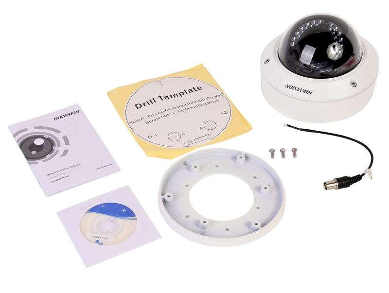 Cámara Hikvision DS-2CD2742FWD-I tipo Domo antivandalismo IP de 4 Megapixeles con WDR real (120dB) compatible con H.264+ y EZVIZ P2P DS-2CD2742FWD-I