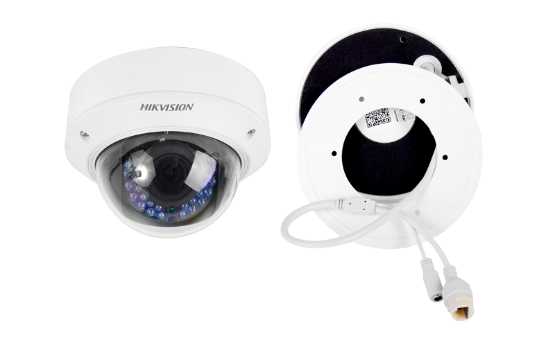 Domo IP 5 Megapixel / H.264+ / Lente Var. 2.8 a 12 mm / IP66 / IK10 / 20 mts IR Inteligente / Hik-Connect / MicroSD / PoE / Exterior / dWDR DS-2CD2752F-I