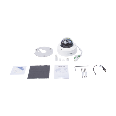 Cámara Domo IP Hikvision DS-2CD2783G1-IZS, 8 Megapixel, Lente Mot. 2.8 a 12 mm, 30 mts IR EXIR, Exterior IP67, IK10, Entrada y Salida de Audio y Alarma 