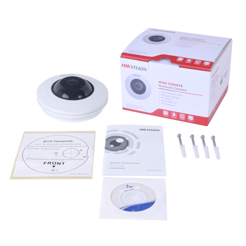 Mini Domo Fisheye 4MP Interior, Ranura para MicroSD, ONVIF XW4MD