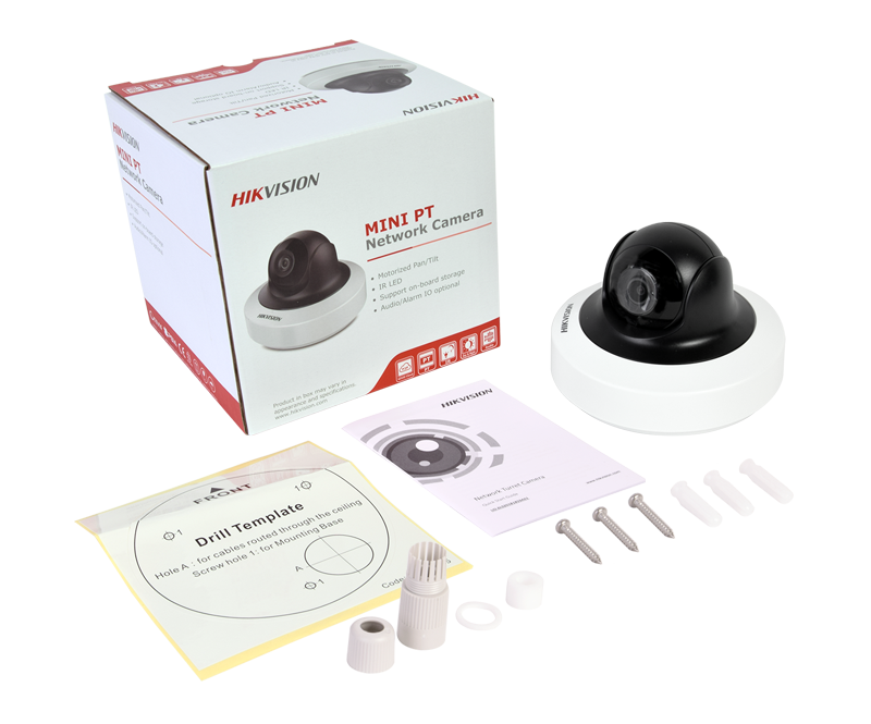 Mini Domo Pan/Tilt(PT) IP 4 Megapixel IR(Oculto) PoE , WDR, H.264+, Almacenamiento SD XPT4MDW