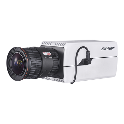 Cámara Box Hikvision DS-2CD5085G0, IP 8 Megapixel (4K) / Detección de Rostros / Dia-Noche / H.265+ / Onvif / Conteo de Objetos / PoE / Entrada y Salida de Audio y Alarma.