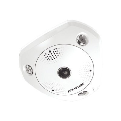 Fisheye IP 6 Megapixel Hikvision DS-2CD6365G0E-IS, 180° - 360°, WDR 120 dB, Uso en Interior, 15 mts IR, Entrada y Salida de Audio y Alarma, Múltiples Vistas