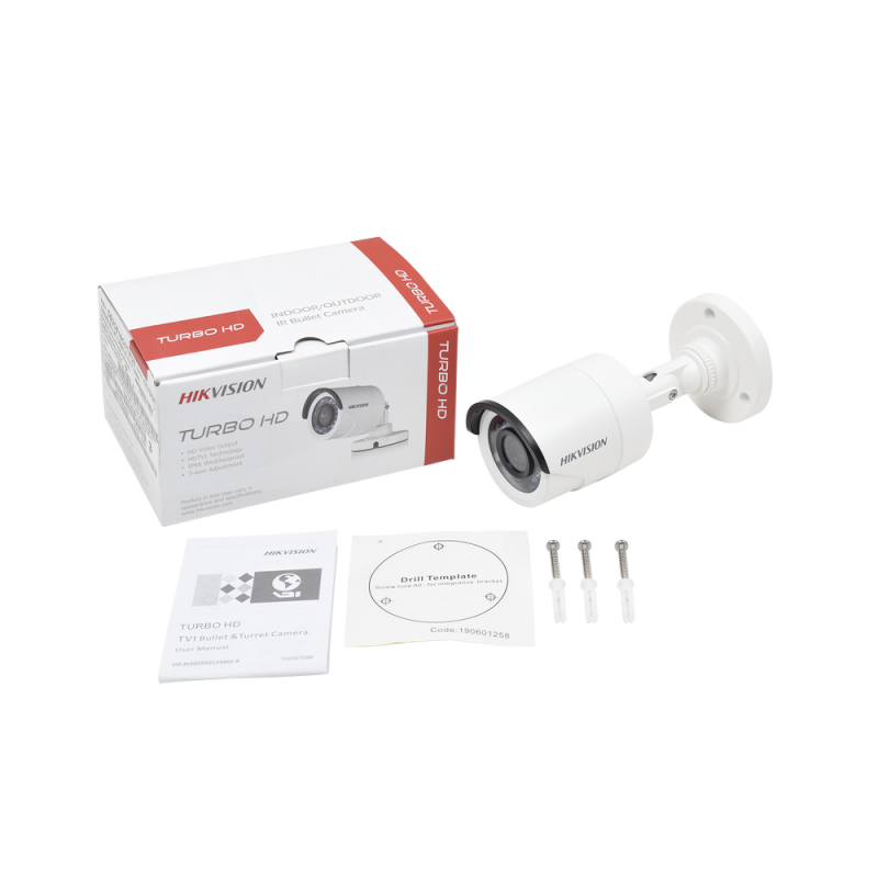 Cámara Bala TurboHD 720p / Construida en Metal / Interior/Exterior / Lente 2.8 mm / 20 mts IR Inteligente / 3D-DNR / IP66 DS-2CE16C0T-IR28