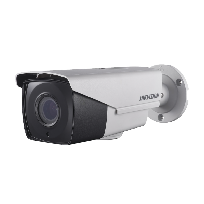 Cámara Bala TURBO HD 1080p, Lente motorizado 2.8 - 12mm SmartIR EXIR 40mts, WDR, Interior/Exterior IP66 color Blanco DS-2CE16D7TIT3Z/W
