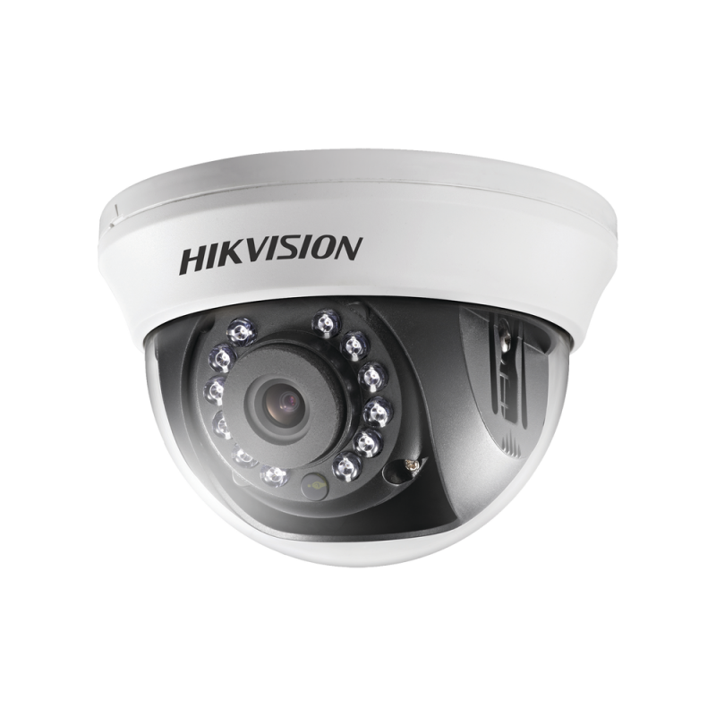 Domo TurboHD 1080p para interior, con gran angulo de vision (lente 2.8mm) e IR inteligente para 20mts DS-2CE56D0T-IRMM