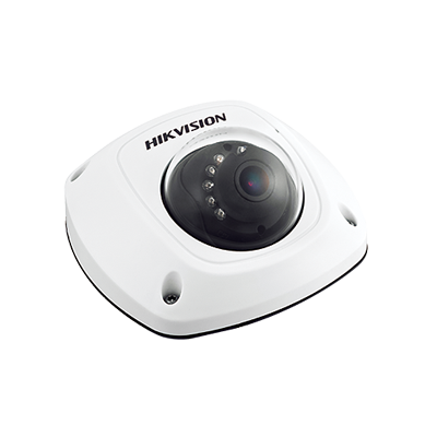 Mini Domo Analógico 700TVL / 20 mts IR / Micrófono interconstruido / Conector de Aviación para Grabación Móvil Hikvision / Día/Noche Real con filtro ICR / IP65 DS-2CS58A1N-IRS