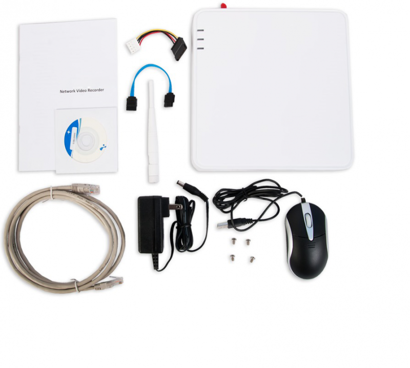 NVR de 4 canales serie slim con antena interconstruida con función de AP wireless, 720p@15IPS (No soporta P2P EZVIZ) XR14NW