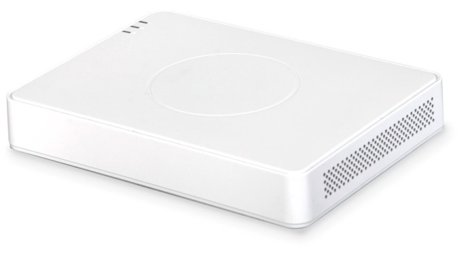 NVR Epcom XR116N/8E, 16 canales serie, Slim con switch PoE de 8 puertos interconstruido, 720p@15IPS, soporta 1 HDD de hasta 4TB, soporte EZVIZ Cloud P2P