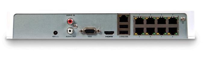 NVR de 16 canales serie Slim con switch PoE de 8 puertos interconstruido, 720p@15IPS, soporta 1 HDD de hasta 4TB, soporte EZVIZ Cloud P2P XR116N/8E