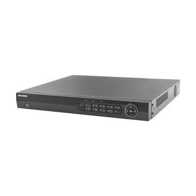 DVR/NVR 10 Canales (8+2) / 8 Canales Turbo HD hasta 2 Megapixeles / 2 Canales IP hasta 2 Megapixeles / Compresión de video avanzada / Hik-Connect P2P / Video análisis / Salida de video 4K / Entradas y Salidas de Audio y Alarma DS-7208HQHI-F2